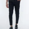 Pantalon chino à rayures