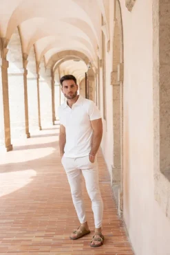Pantalon chino à rayures