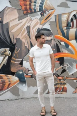 Pantalon chino à rayures
