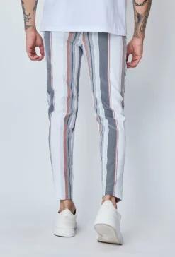Pantalon chino à rayures