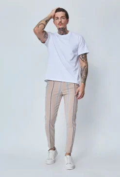 Pantalon chino à rayures