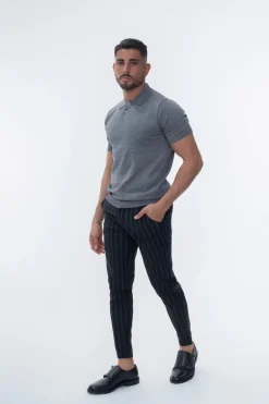 Pantalon chino à rayures