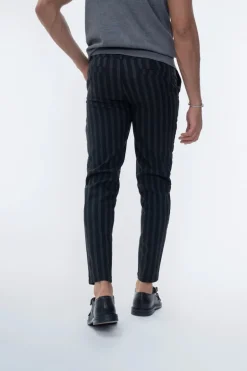 Pantalon chino à rayures