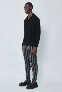 Pantalon chino à rayures