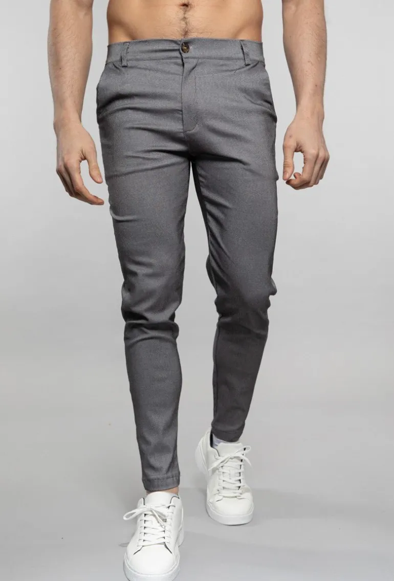 Pantalon chino chiné
