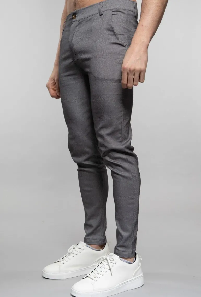 Pantalon chino chiné