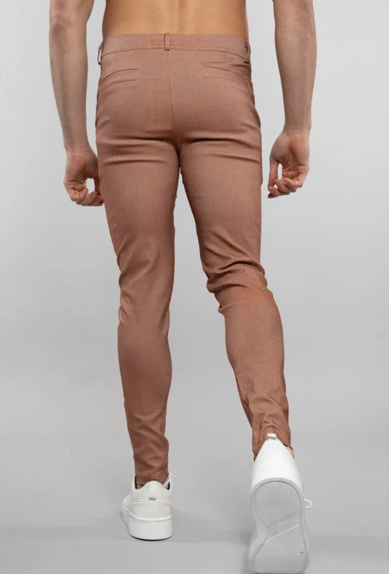 Pantalon chino chiné