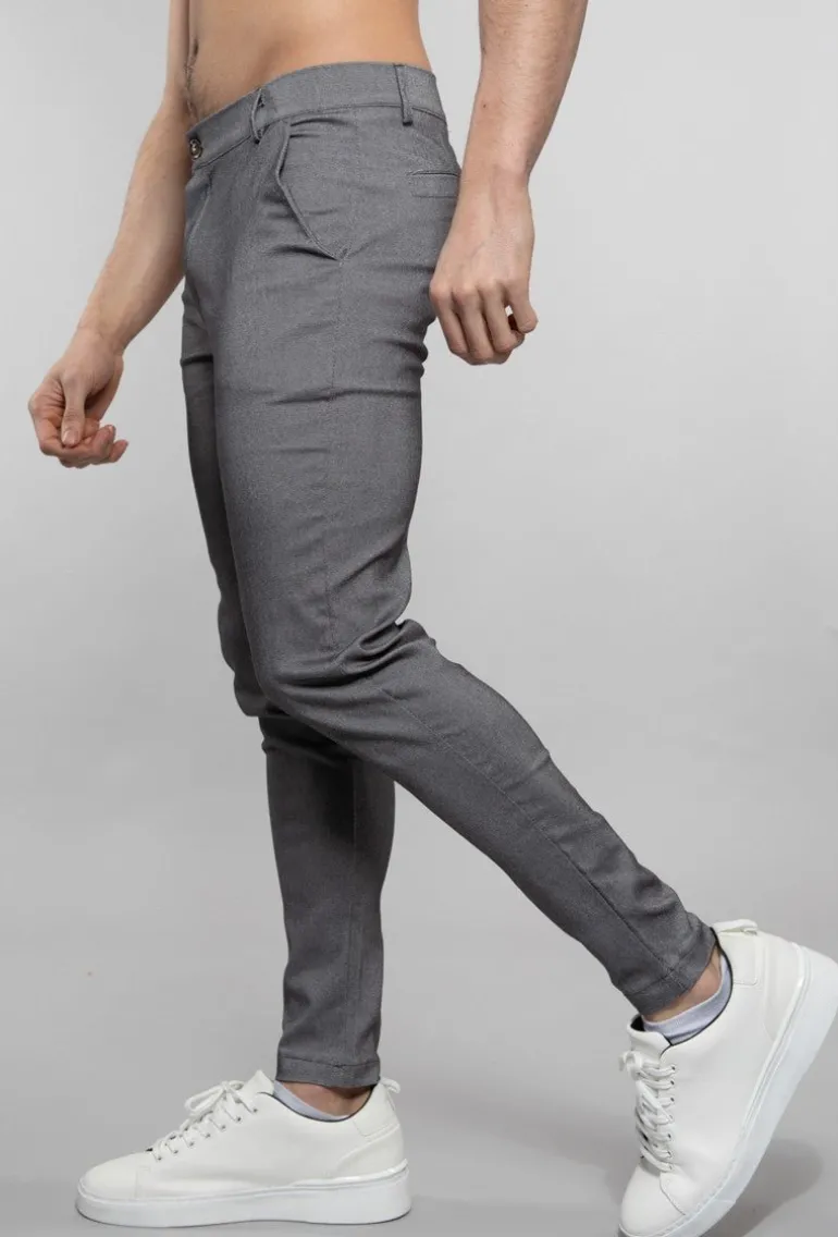 Pantalon chino chiné