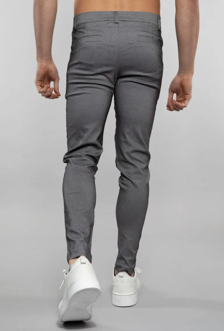 Pantalon chino chiné