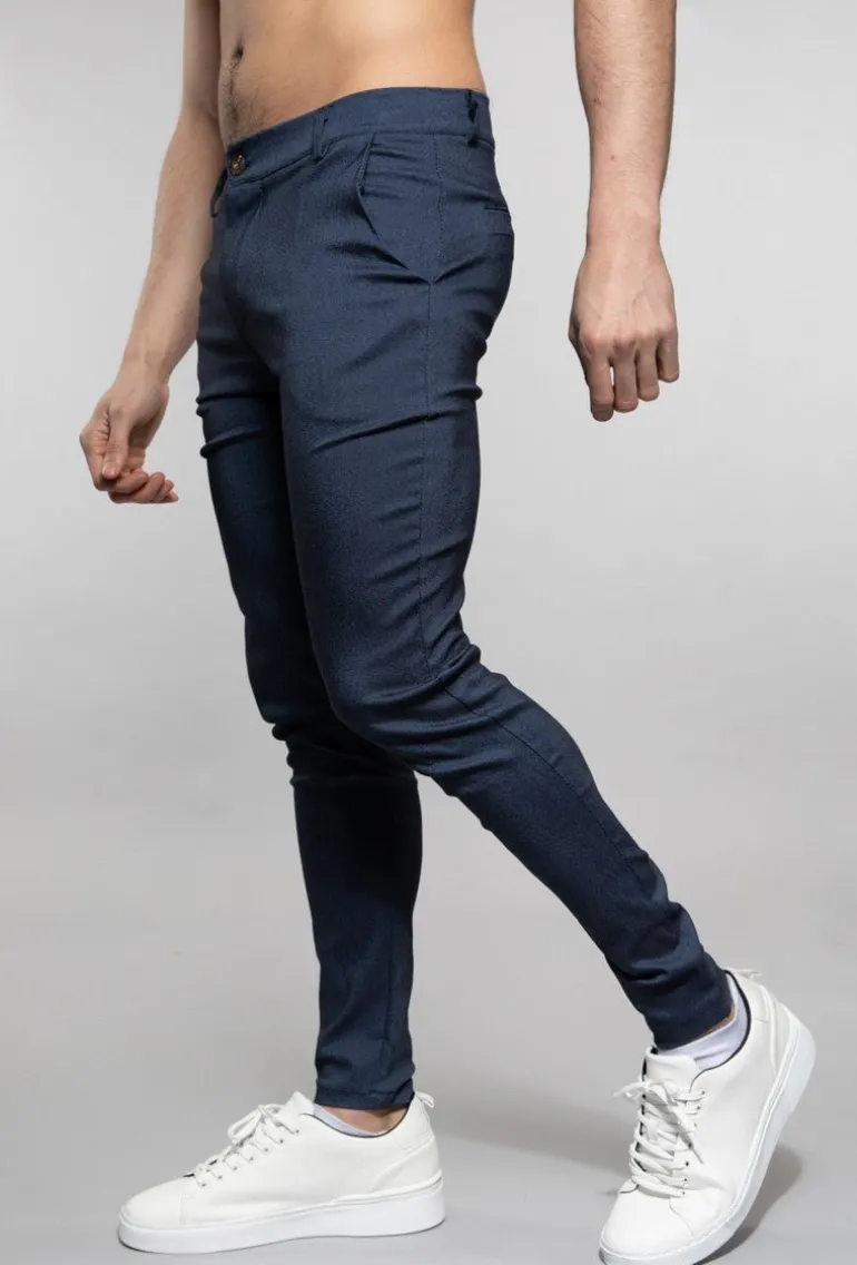 Pantalon chino chiné