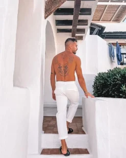 Pantalon chino classique uni