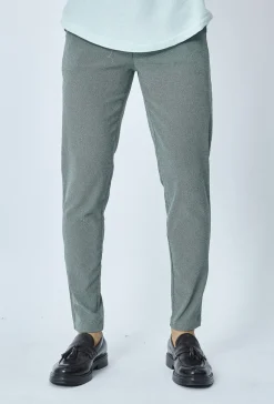 Pantalon chino classique chiné