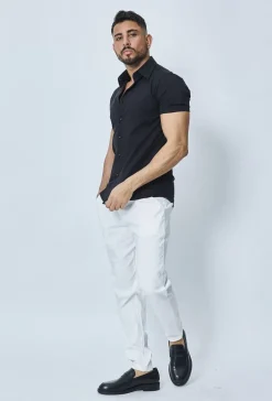 Pantalon chino tendance uni