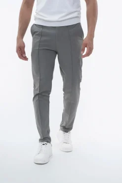 Pantalon chino uni avec glissière
