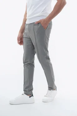 Pantalon chino uni avec glissière