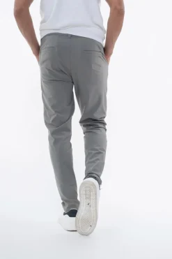 Pantalon chino uni avec glissière