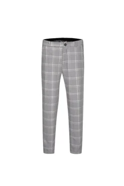 Pantalon classique chino à carreaux