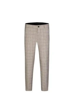Pantalon classique chino à carreaux
