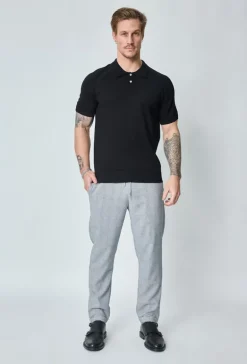 Pantalon classique uni coupe droite