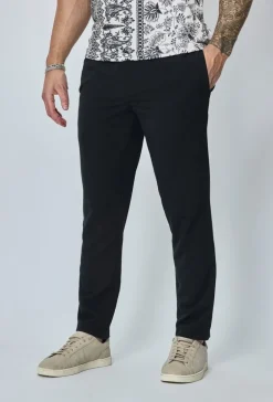 Pantalon décontracté effet lin