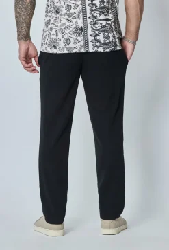 Pantalon décontracté effet lin