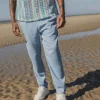 Pantalon effet lin