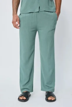 Pantalon effet lin