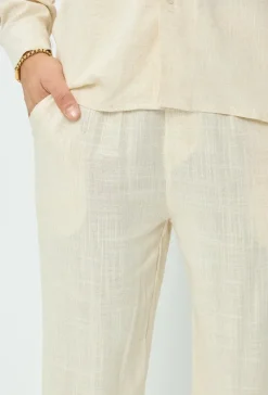 Pantalon effet lin