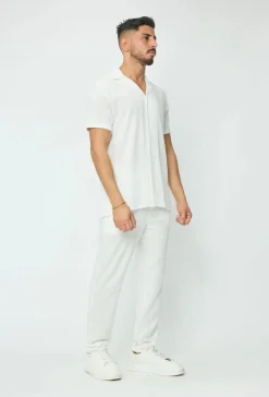 Pantalon effet lin
