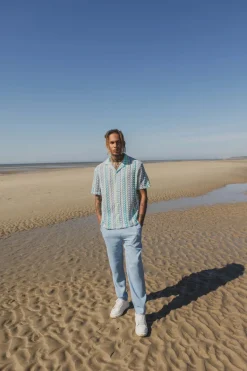 Pantalon effet lin
