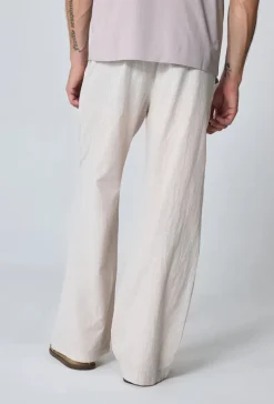 Pantalon effet lin