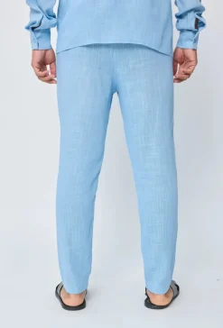 Pantalon effet lin