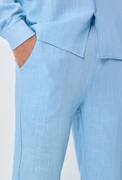 Pantalon effet lin