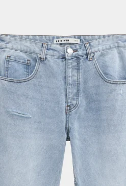 Pantalon en jean coupe droite