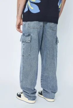 Pantalon en jean coupe droite