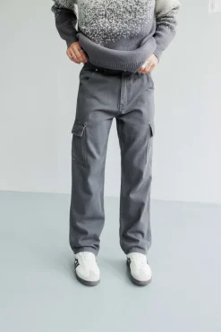 Pantalon en jean coupe large
