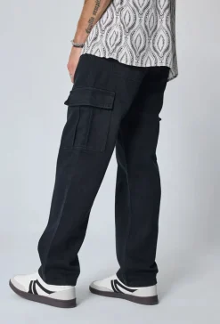 Pantalon en jean coupe large