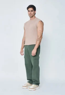 Pantalon en jean coupe large