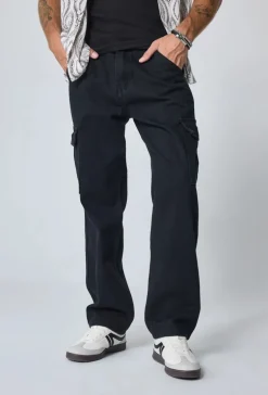 Pantalon en jean coupe large