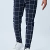 Pantalon habillé à carreaux
