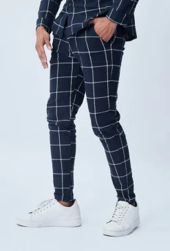 Pantalon habillé à carreaux