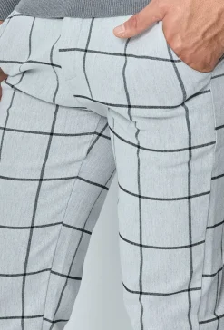 Pantalon habillé à carreaux