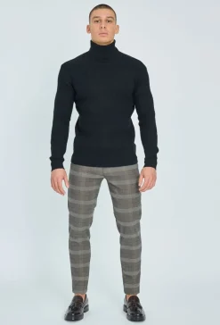 Pantalon habillé à carreaux