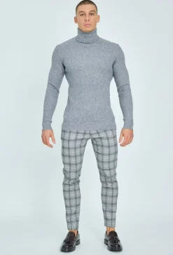 Pantalon habillé à carreaux