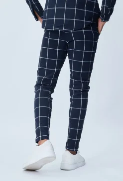 Pantalon habillé à carreaux