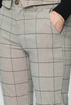 Pantalon habillé à carreaux
