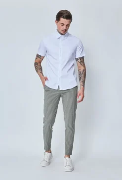 Pantalon habillé à carreaux