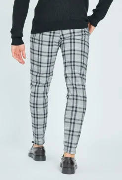 Pantalon habillé à carreaux