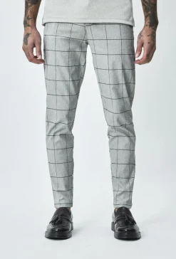 Pantalon habillé à carreaux