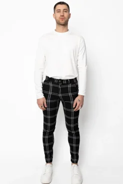 Pantalon habillé à carreaux